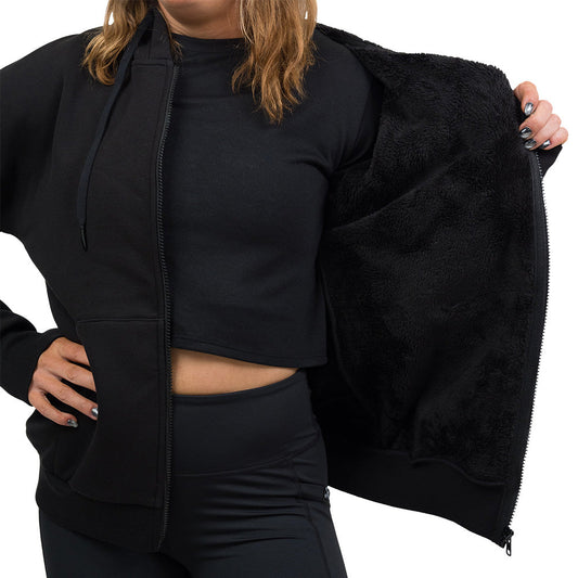 Fleece Zip Up | Black