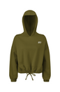 Cropped Oversize Hooded Sweatshirt