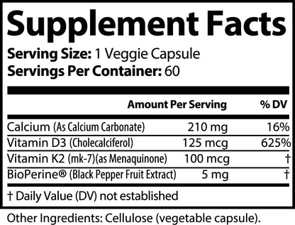 D3 & K2 + CALCIUM