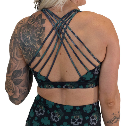 Butterfly Back Bra | Shamrock Skulls