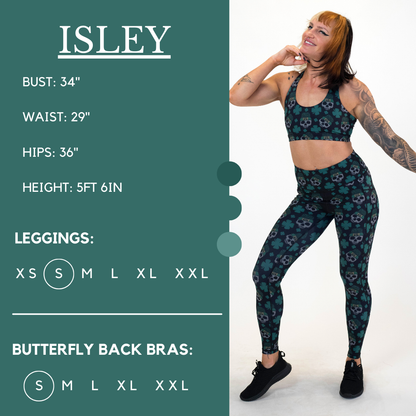 Shamrock Skulls Leggings