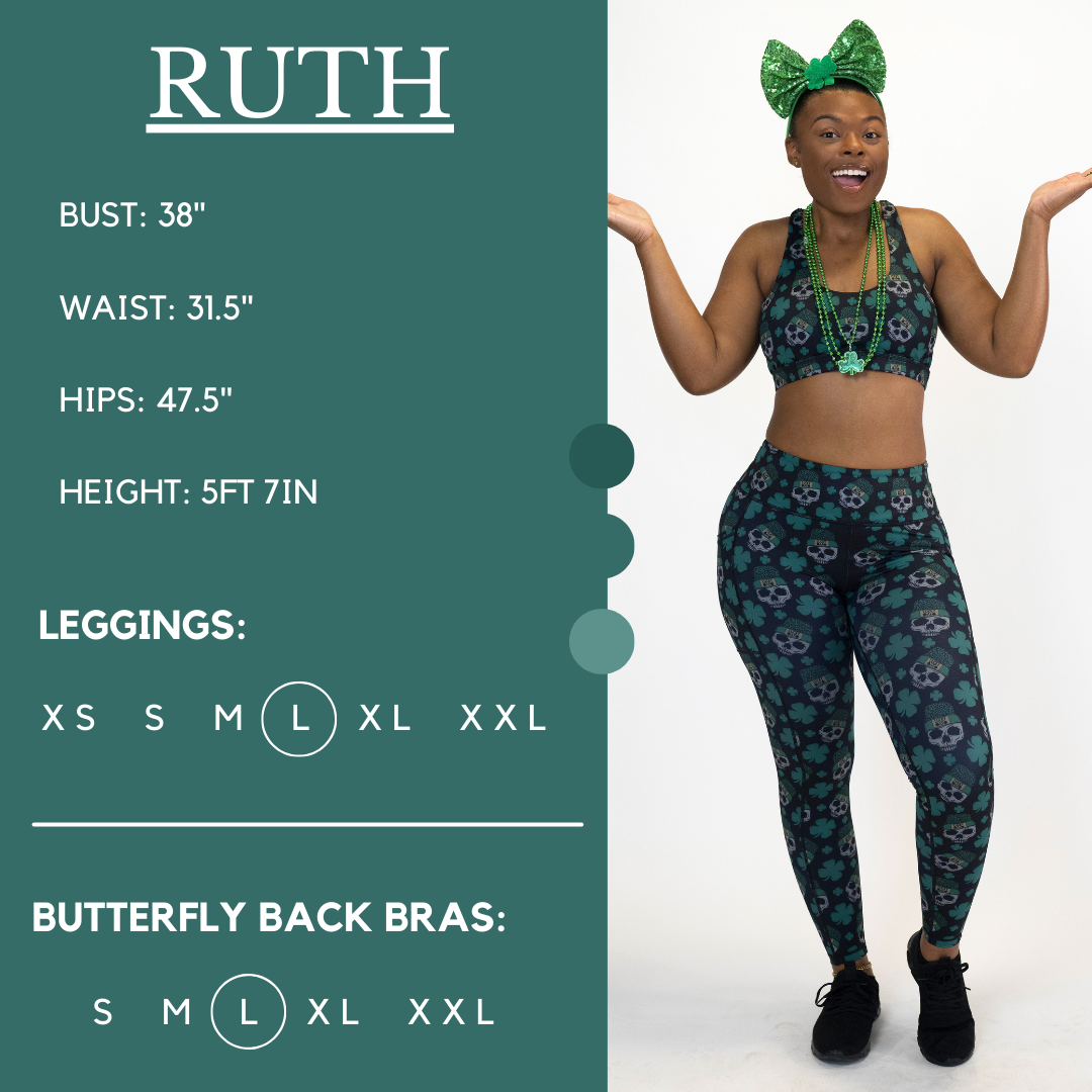 Shamrock Skulls Leggings
